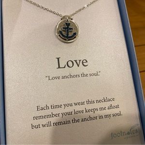 New in box. Love Anchors the Soul Necklace